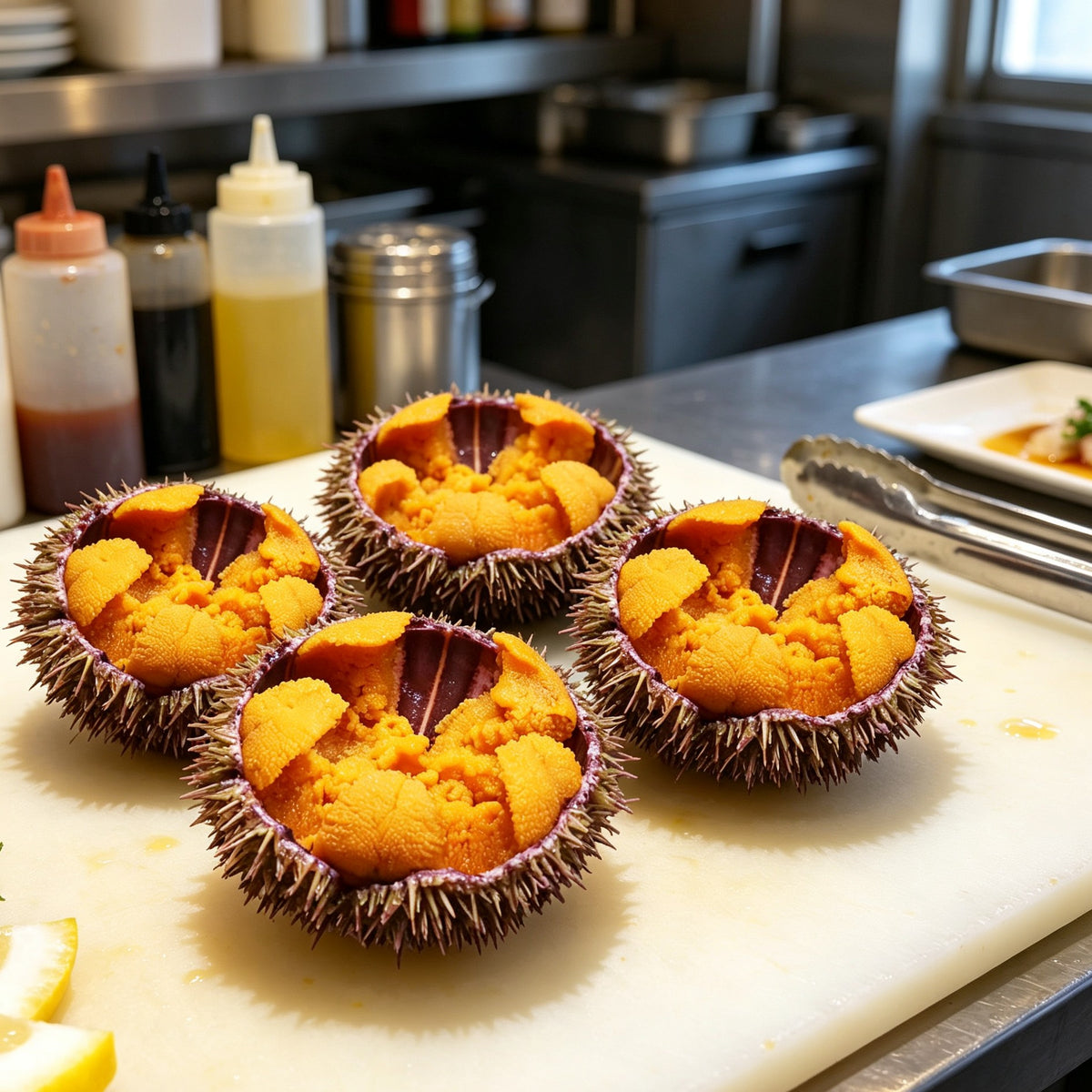Fresh Sea Urchin in Shell