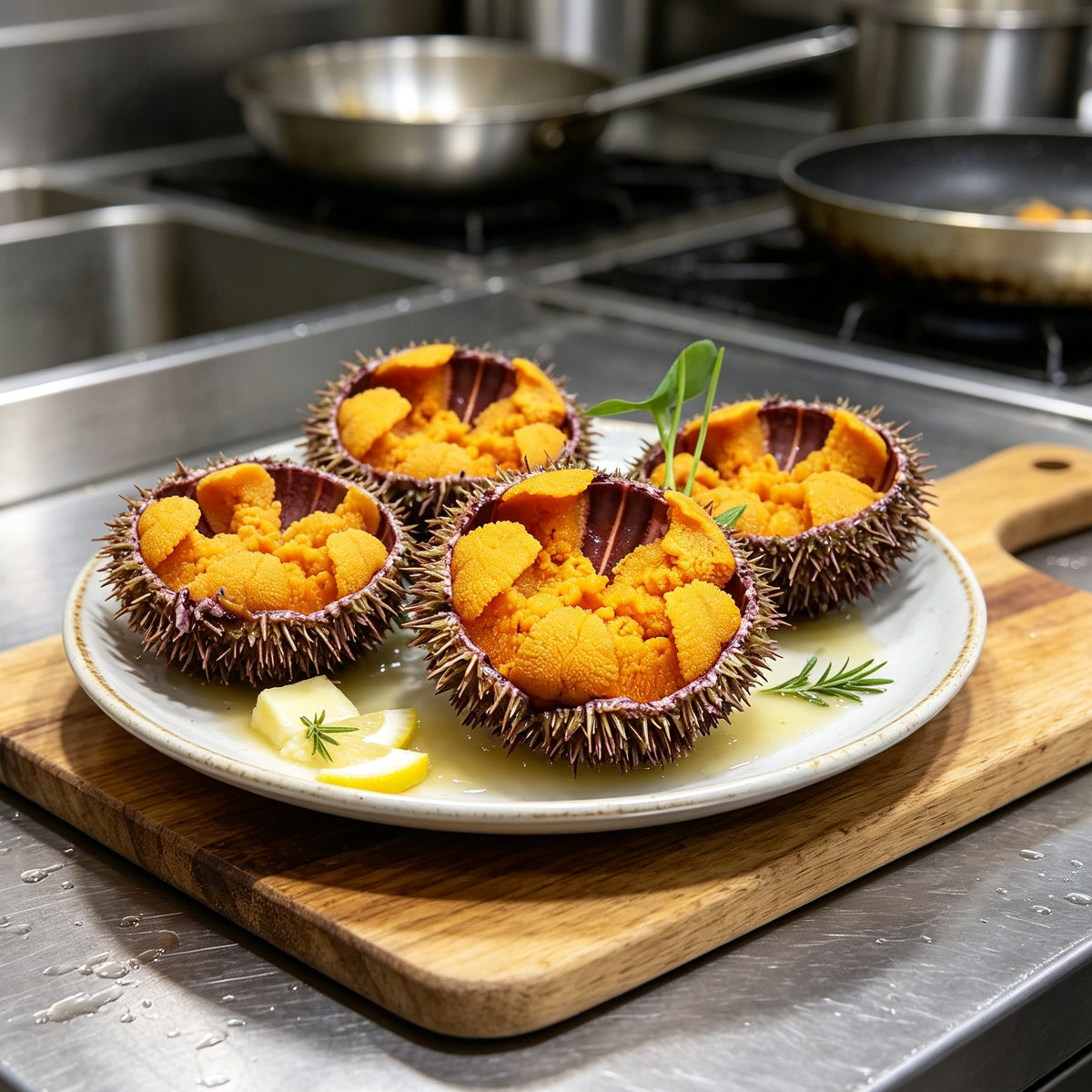 Fresh Sea Urchin in Shell