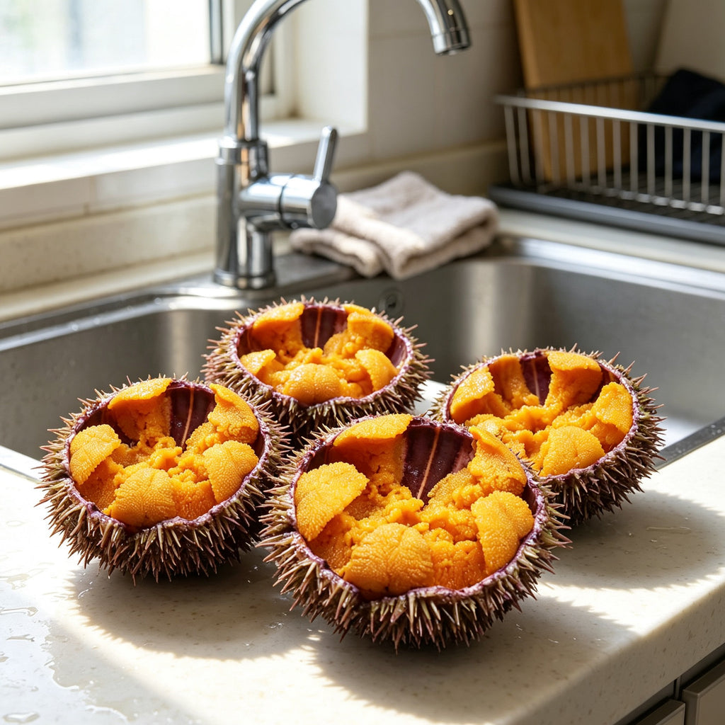 Fresh-Frozen Sea Urchin in Shell Seafood