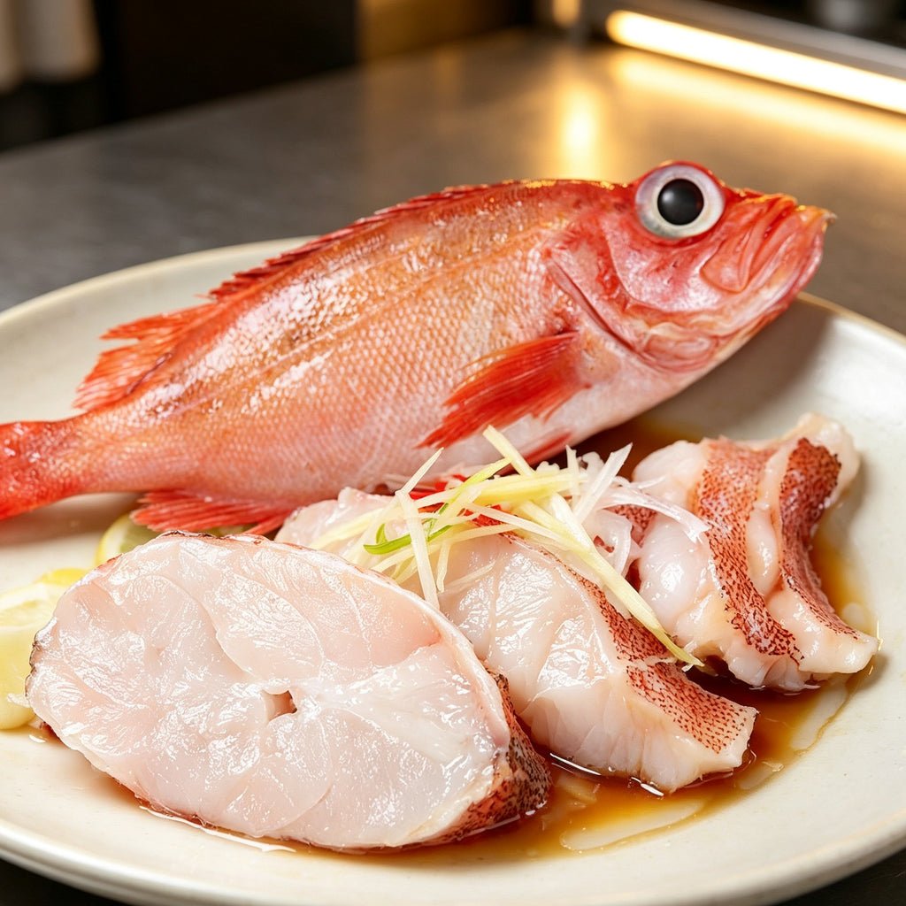 Fresh Red Snapper, Whole & Sliced
