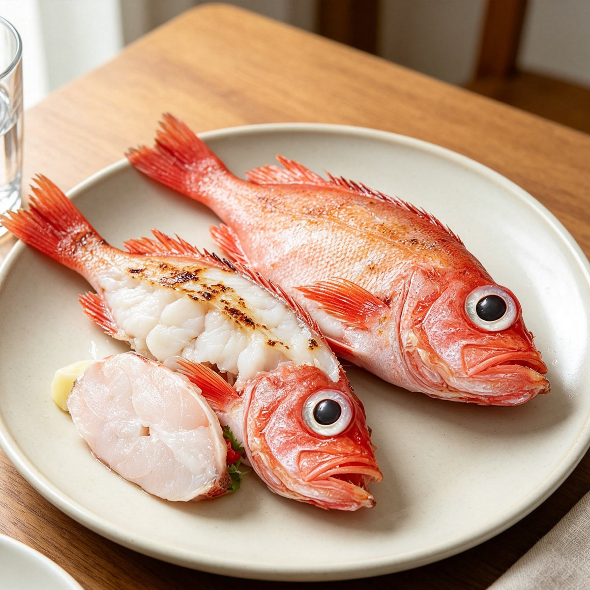 Fresh Red Snapper, Whole & Sliced