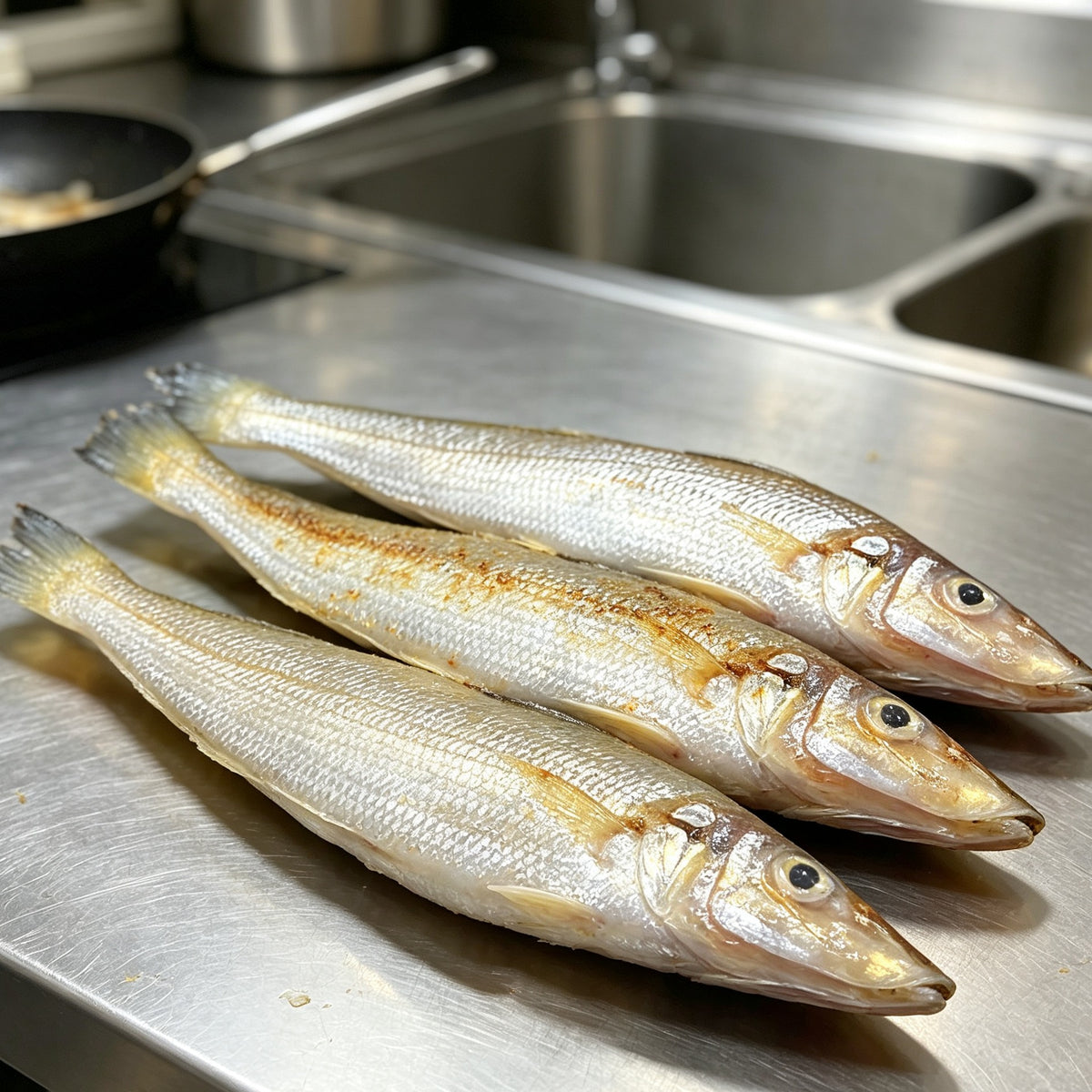 Fresh Whole Sardines, Ready to Cook